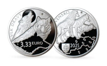 Fauna a flóra na Slovensku 2025 - 3x 3,33 € Ag mince - 4