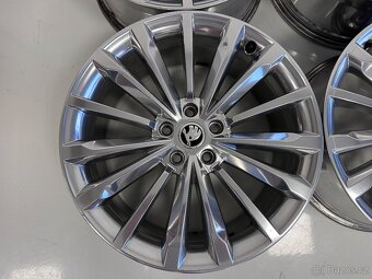 Alu sada kol Trinity 5x112 R19, cololeštěné - chrom - 4