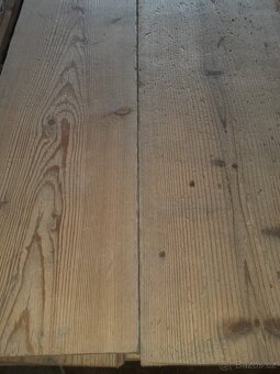 Prodám stará podlahová, kartáčovaná prkna. - 4