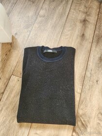 Lehky svetr Karl Lagerfeld trpytivy sedne xs,s rozmery v tex - 4