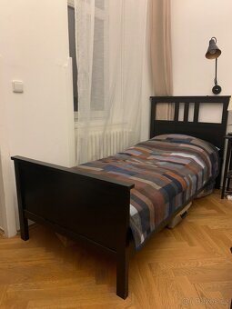 Postel Ikea Hemnes 90x200 + lamelový rošt + pěnová matrace - 4