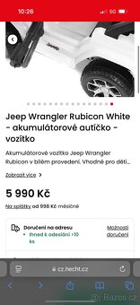 Elektrické/Akumulátorové autíčko Jeep - 4