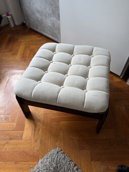 Taburet - dřevěný, čtvercový, 55x55x35 - 4