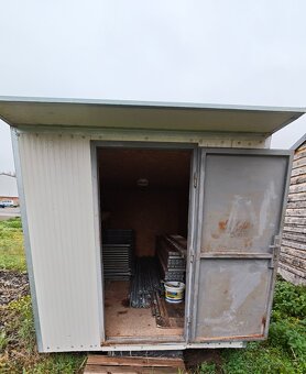 Stavební buňka na nosič kontejnerů + lešení 123m2 - 4