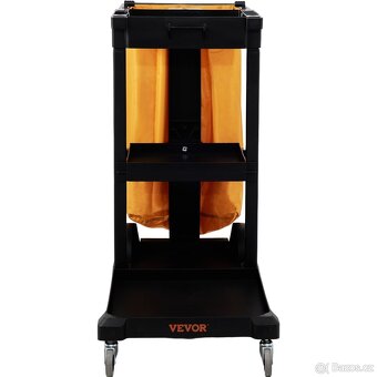 Úklidový vozík s držákem na pytel (nosnost 90 kg) - 4