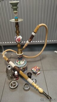 STAROŽITNÁ VELKÁ KRÁSNÁ VODNÍ DÝMKA Z ROKU 1950 👍👍👍 - 4