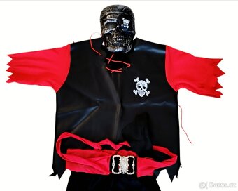 Karneval maškarní maska pirát - 4