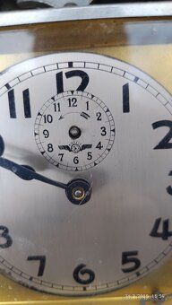 Retro budík se zvonečky,chrom - 4