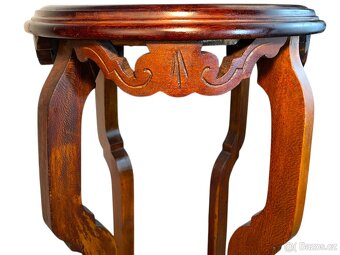 Starožitný odkládací / květinový stolek – Art Nouveau - 4