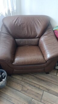 Sedací souprava kožená - 4