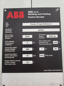 Svařovací buňka ABB FlexArc R type Multimove - 4