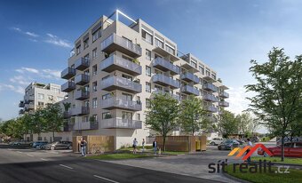 Novostavba bytu 2+kk/B, celkem 47,2 m2, balkon, 5.NP, sklep, - 4