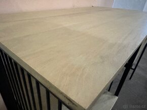 Krásný NOVÝ Psací stůl 120×60 cm mango bílá 2 zá. - 4