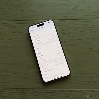 ZÁNOVNÍ APPLE IPHONE 15 PRO MAX 1TB,BÍLÝ TITAN,BATERIE 100% - 4