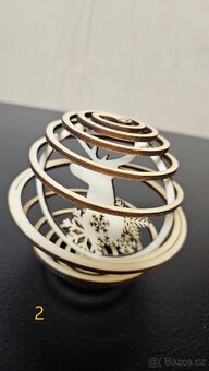 P: Dřevěné vánoční dekorace - 4