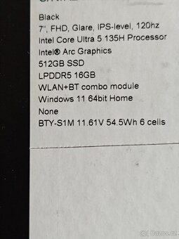 Msi claw A1M 512GB - 4