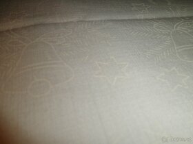 Ubrus bílý vánoční 130x160 cm - 4