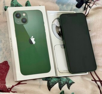 iPhone 13 Mini Green BATERIE 100% TOP - 4