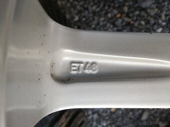 alu VW Golf 7 Dijon 6Jx17 ET48, zimní pneu 205/50/17 - 4