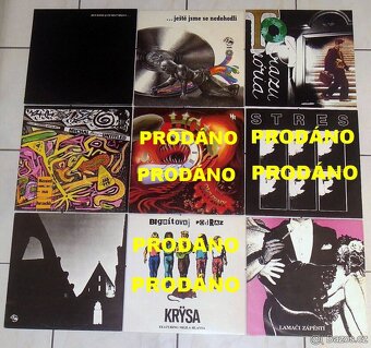 Rozprodám různé LP desky československá scéna 70. - 90. léta - 4