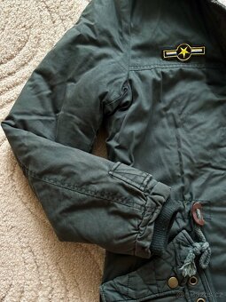 zimní khaki parka, vel S - 4