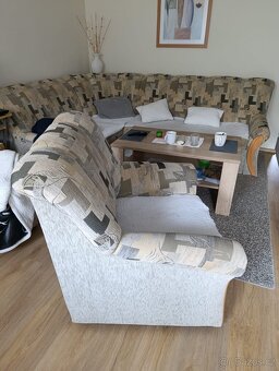 Rohová sedačka s křeslem - 4