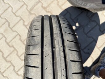 4x plechové disky 5x112 15 + pneu letní 195/65 R15 - 4