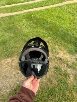 Motokrosová helma ROCKSTAR + brýle HI-TEC velikost L - 4