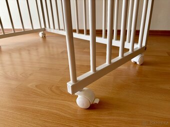 Dětská přístavná postýlka 90x45 cm s matrací - 4