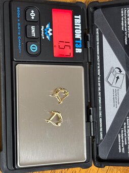 Dámské náušnice zlaté, zlato 1,57g - 4