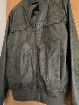 Pánská koženková  bunda, nová na motorku - 4