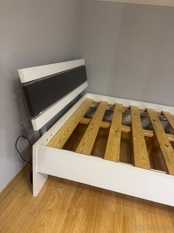 Bílá postel 200 x 120 - 4