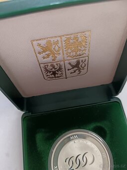 2000kč ČNB konec Milénia 2000 Zlato/Stříbro - 4