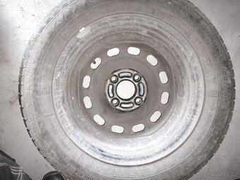 Plechové disky 14" 4x108 obuté na letních 175/65 - 4