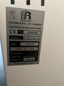 Akumulační kamna M80 AK s termostatem - 4
