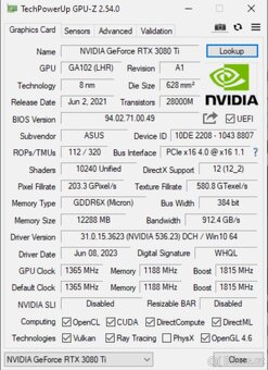 Grafická karta RTX 3080 ti - 4