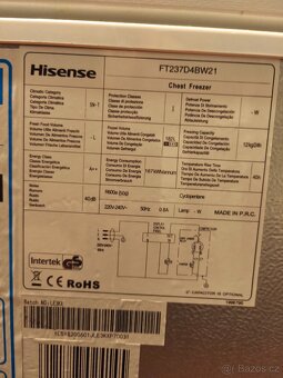 Pultový mrazák HISENSE FT237D4BW21 - 4
