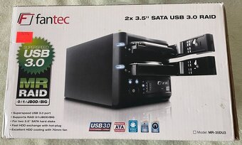 HDD externí box pro 2x 3,5´ SATA přes USB 3,0 - 4