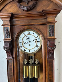 Velké čtvrťové hodiny okolo roku 1880 - originál. - 4