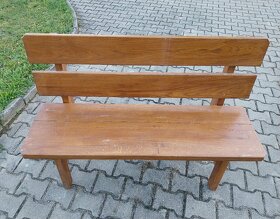 Dřevěná zahradní lavice - 4