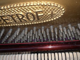 Starožitné piano Petrof - 4