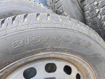 Sada plechových disků + hezké zimní pneu 215/60 r16 - Yeti - 4