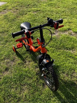 Dětské kolo Btwin 14" robot + postranní kolečka - 4