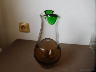 VÁZA - LADISLAV PALEČEK - ŠKRDLOVICE -HUTNÍ SKLO - 4