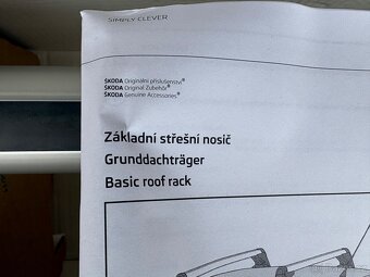 Základní střešní nosič Škoda Citigo - 4