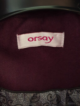 Orsay flaušový fialový teplý zimní kabát 40 M/L - 4
