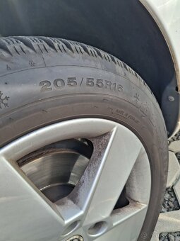 Alu kola originál Škoda 205/55 R16 Dunlop zimní  sada - 4