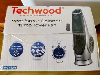 NOVÝ Sloupový ventilátor Techwood TVC-1000T + dálkové ovlád. - 4
