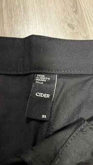 Černé společenské široké kalhoty XL - 4