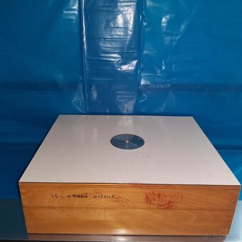 Staré/historické školní váhy v dřevěném obalu + sada závaží - 4